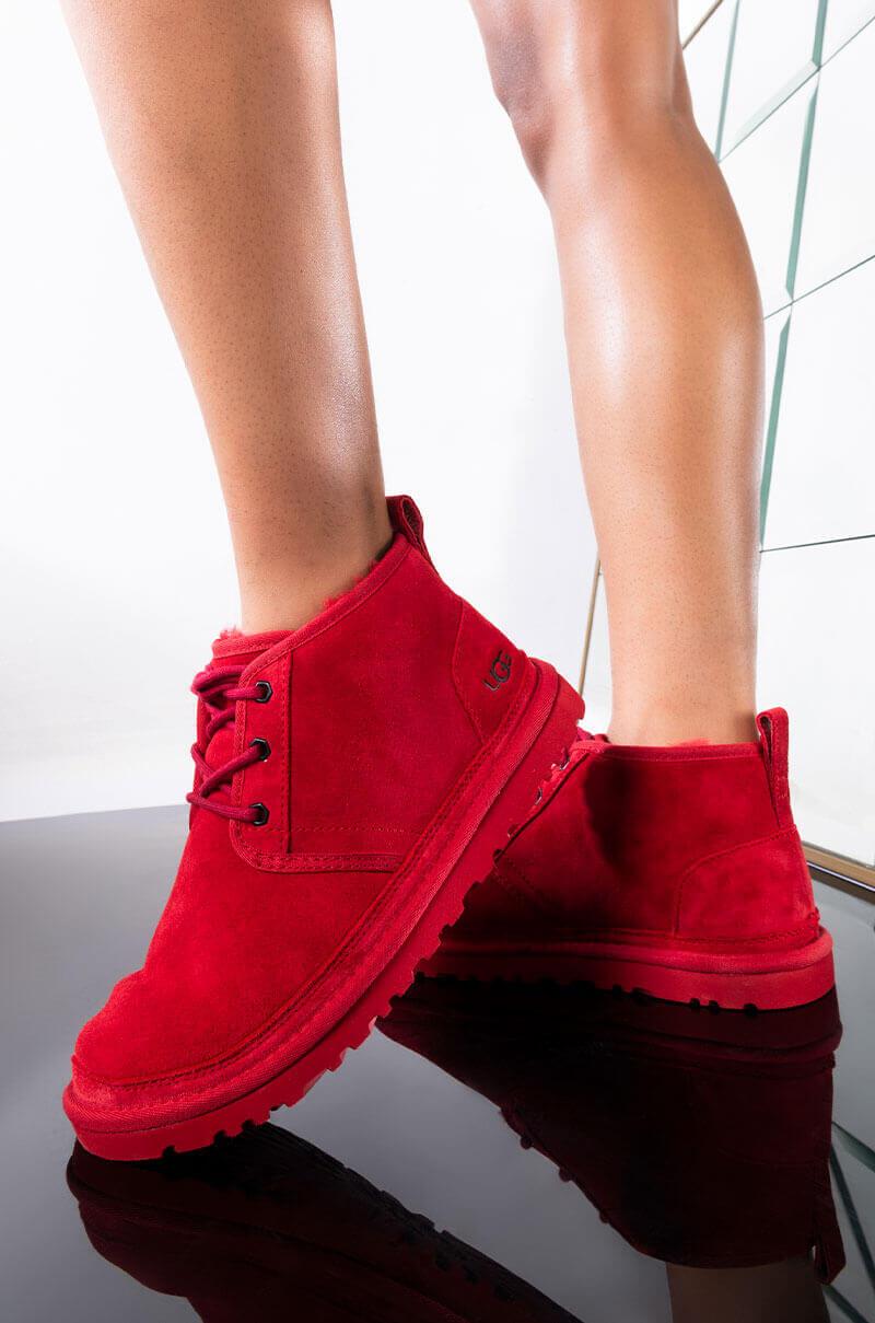 all red ugg boots