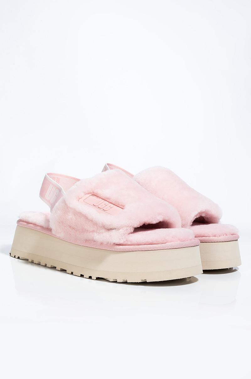 Slide Slipper Ugg Disco Slide Pink Cloud UGG Platform Disco Stripe