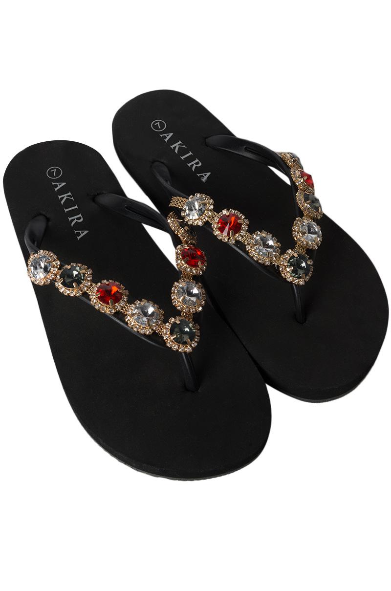 bedazzled flip flops