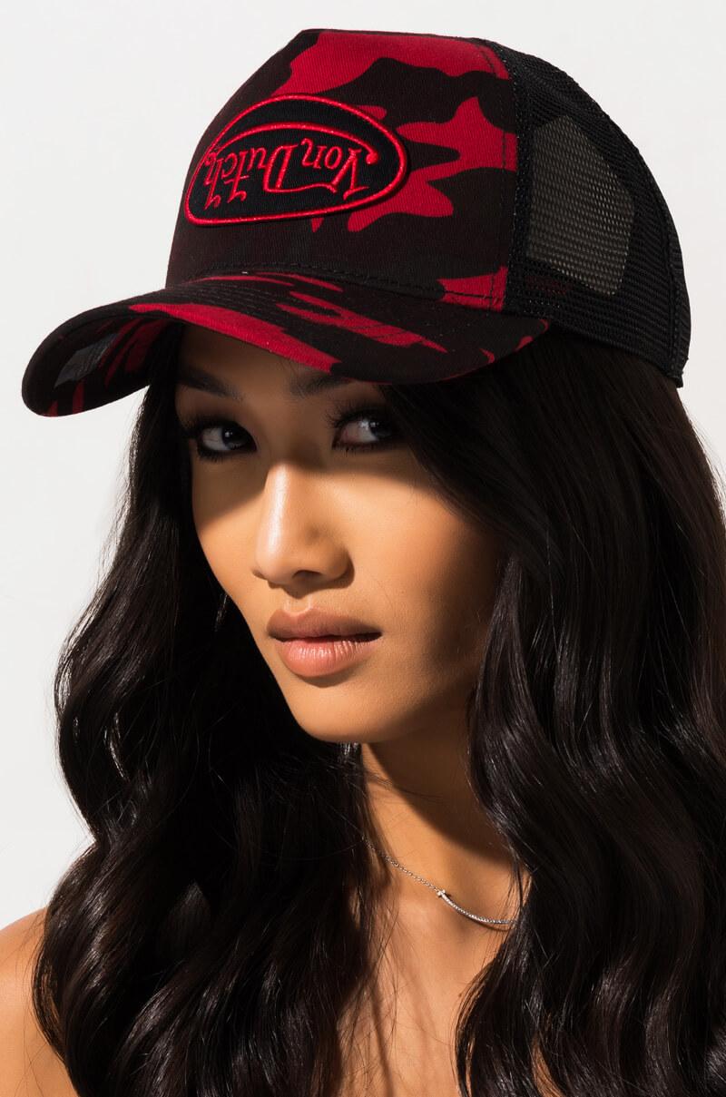 Von Dutch Upside Down Camo Trucker Hat 