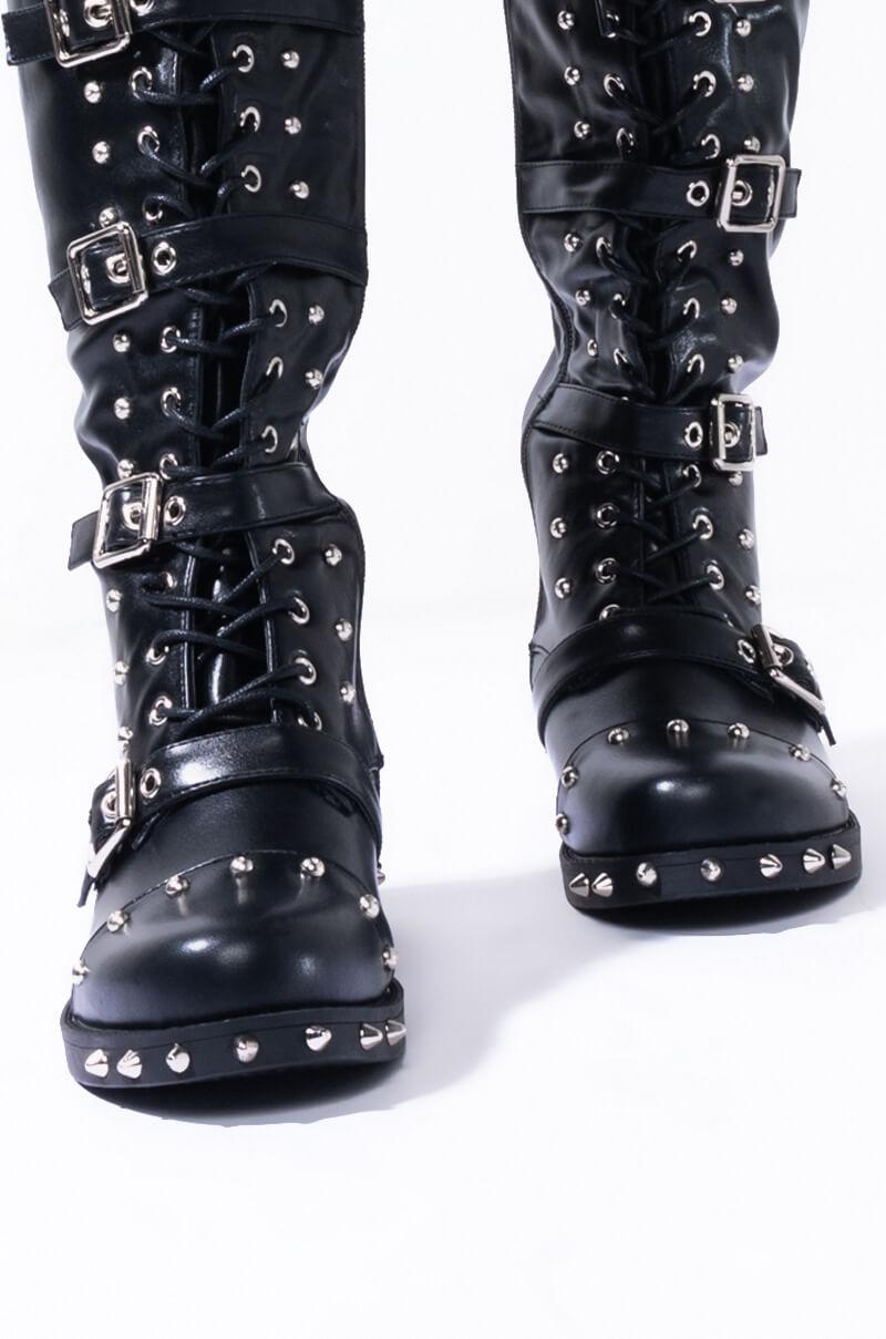 spiked goth boots