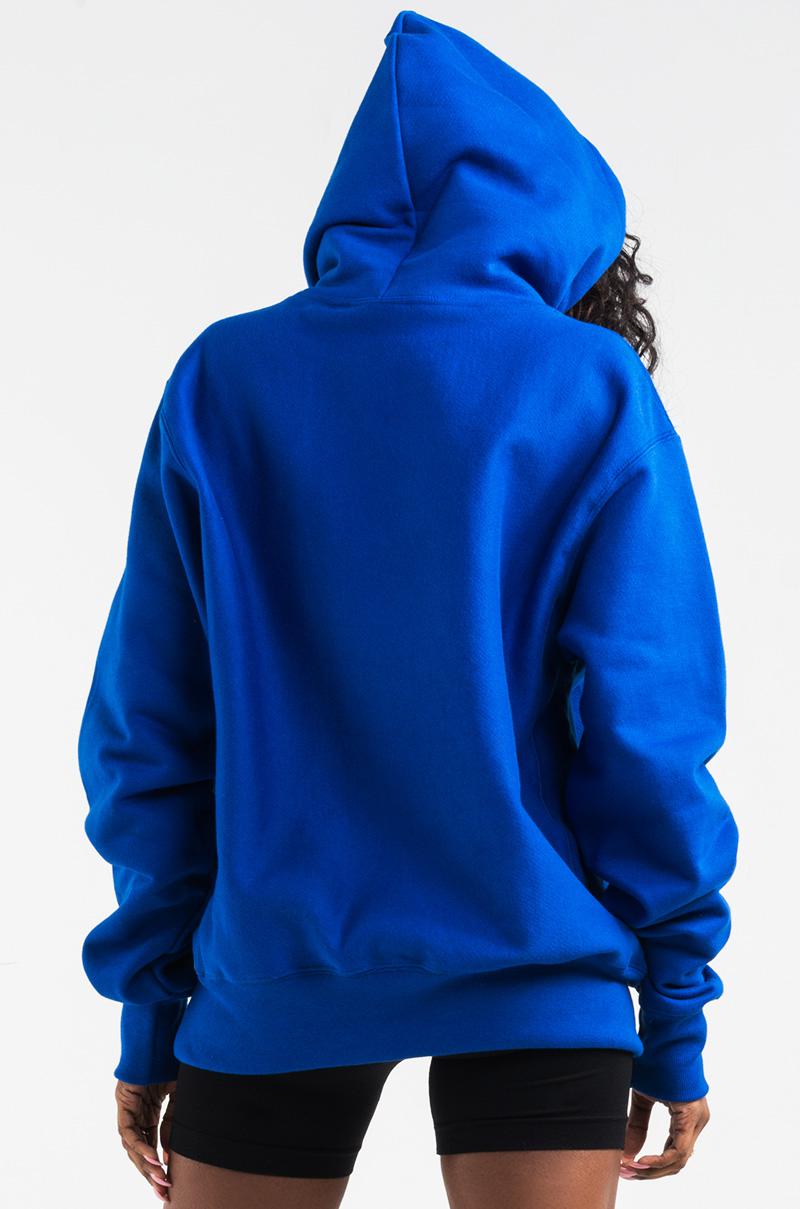 blue champion hoodie women's