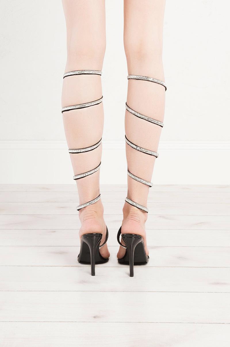 sandals wrap around leg