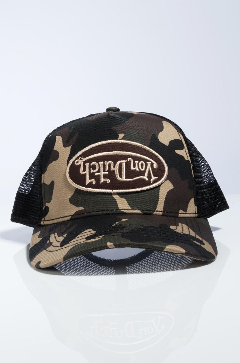 Von Dutch Upside Down Camo Trucker Hat 