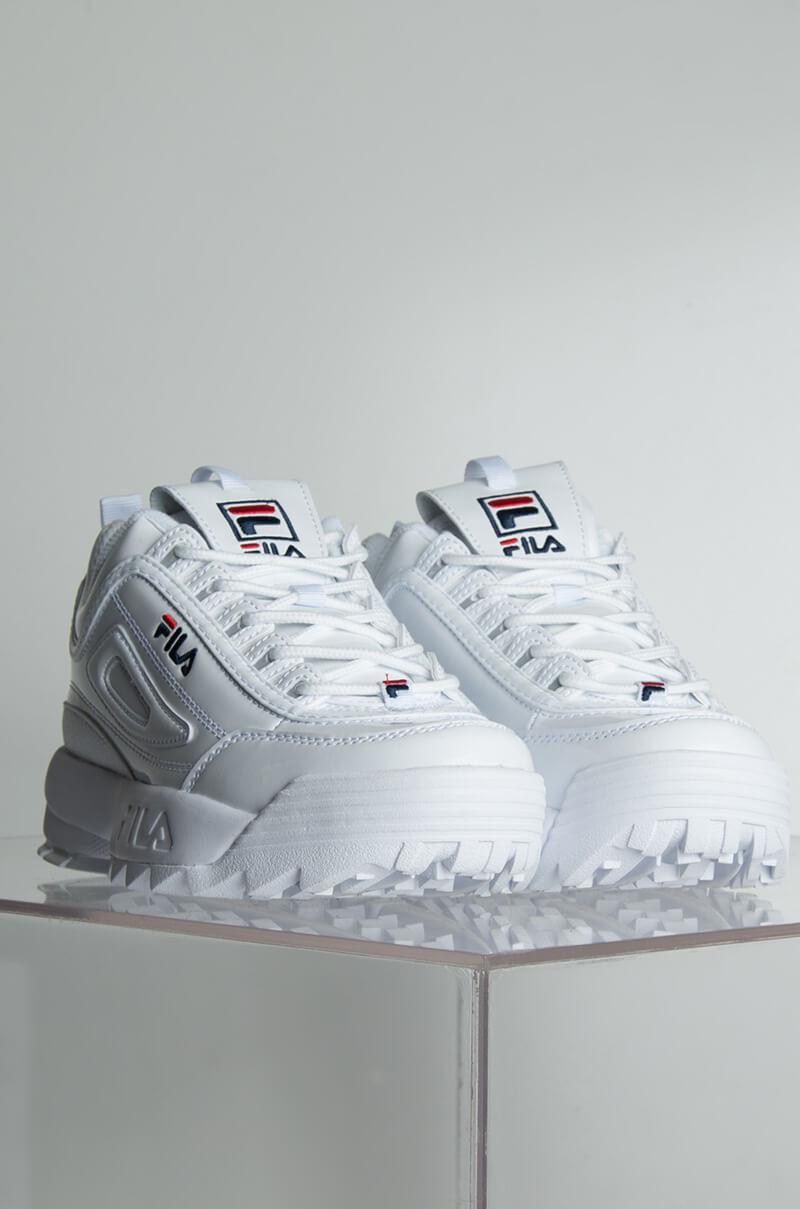 Fila Womens Disruptor Ii Premium Sneaker In Patent White