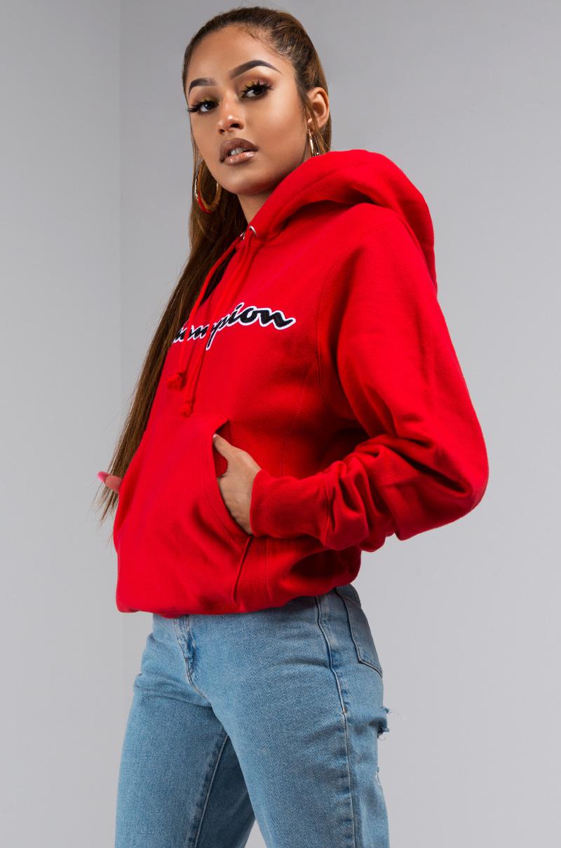 Womens Red Champion Hoodie new Zealand, SAVE 33% - aveclumiere.com