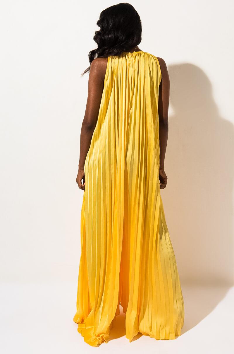 yellow flowy jumpsuit