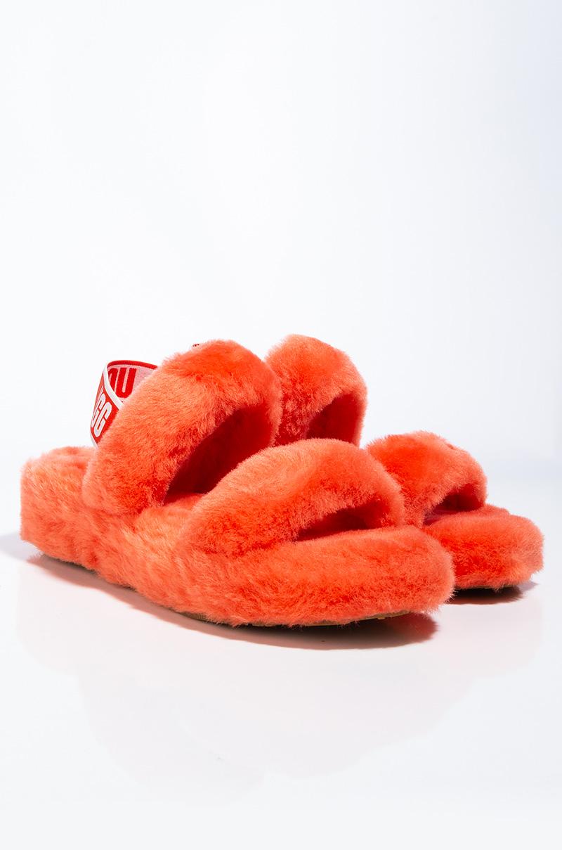 ugg oh yeah slides red