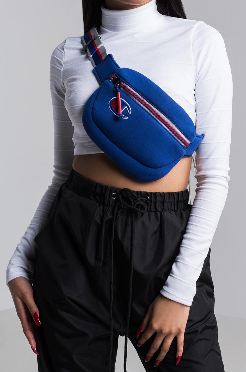 champion blue fanny pack