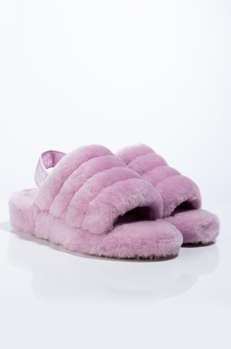purple uggs slides