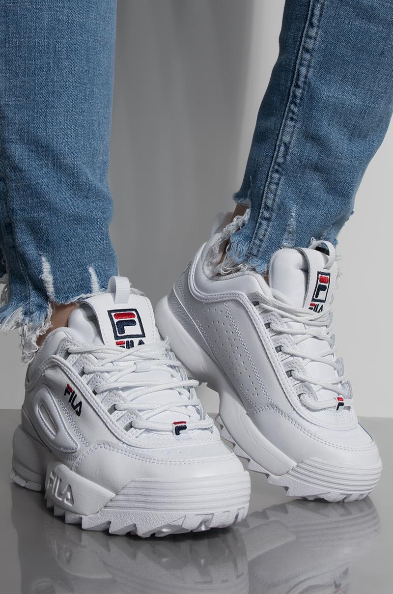 fila shoes with jeans