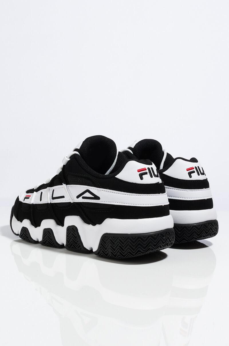 fila sneakers black and white