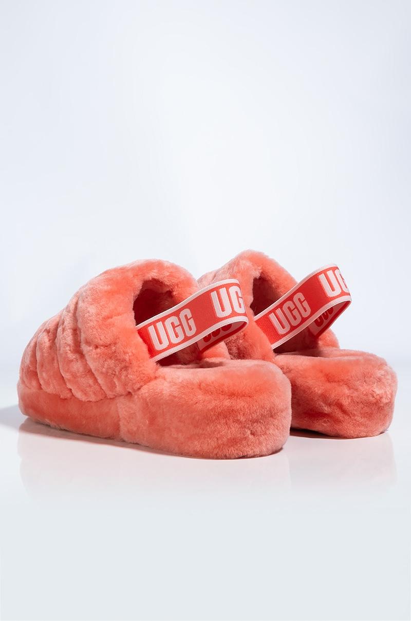 ugg fluff yeah coral