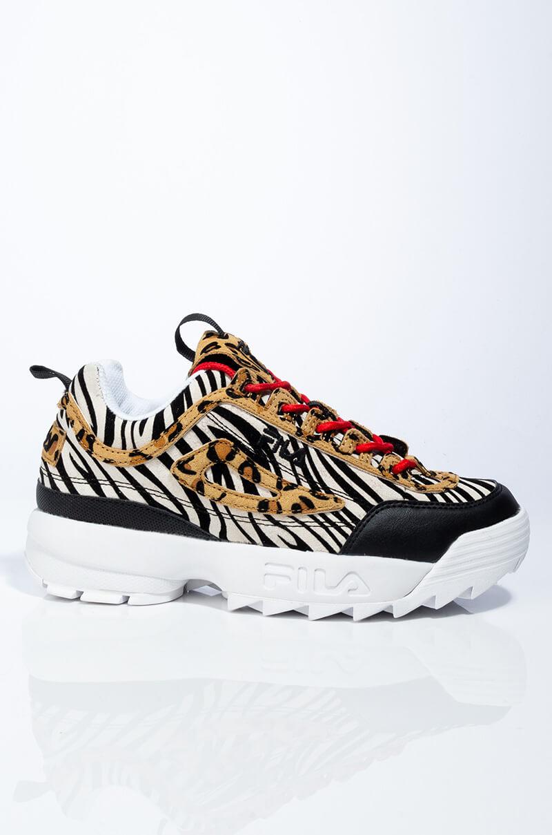 fila leopard print trainers