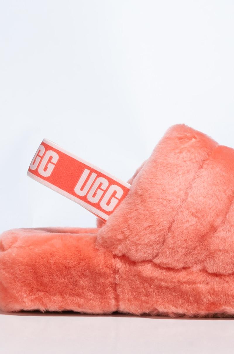 ugg fluff yeah coral