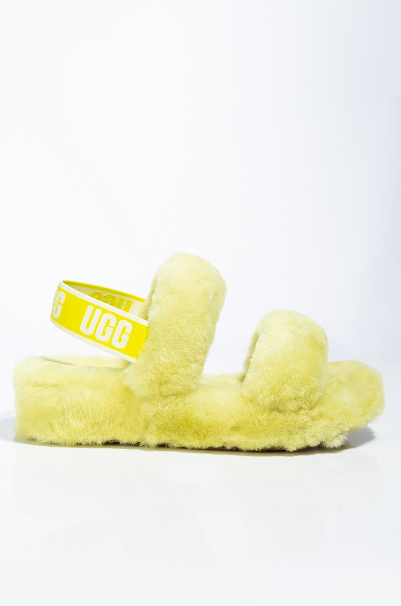 ugg fluff yeah yellow