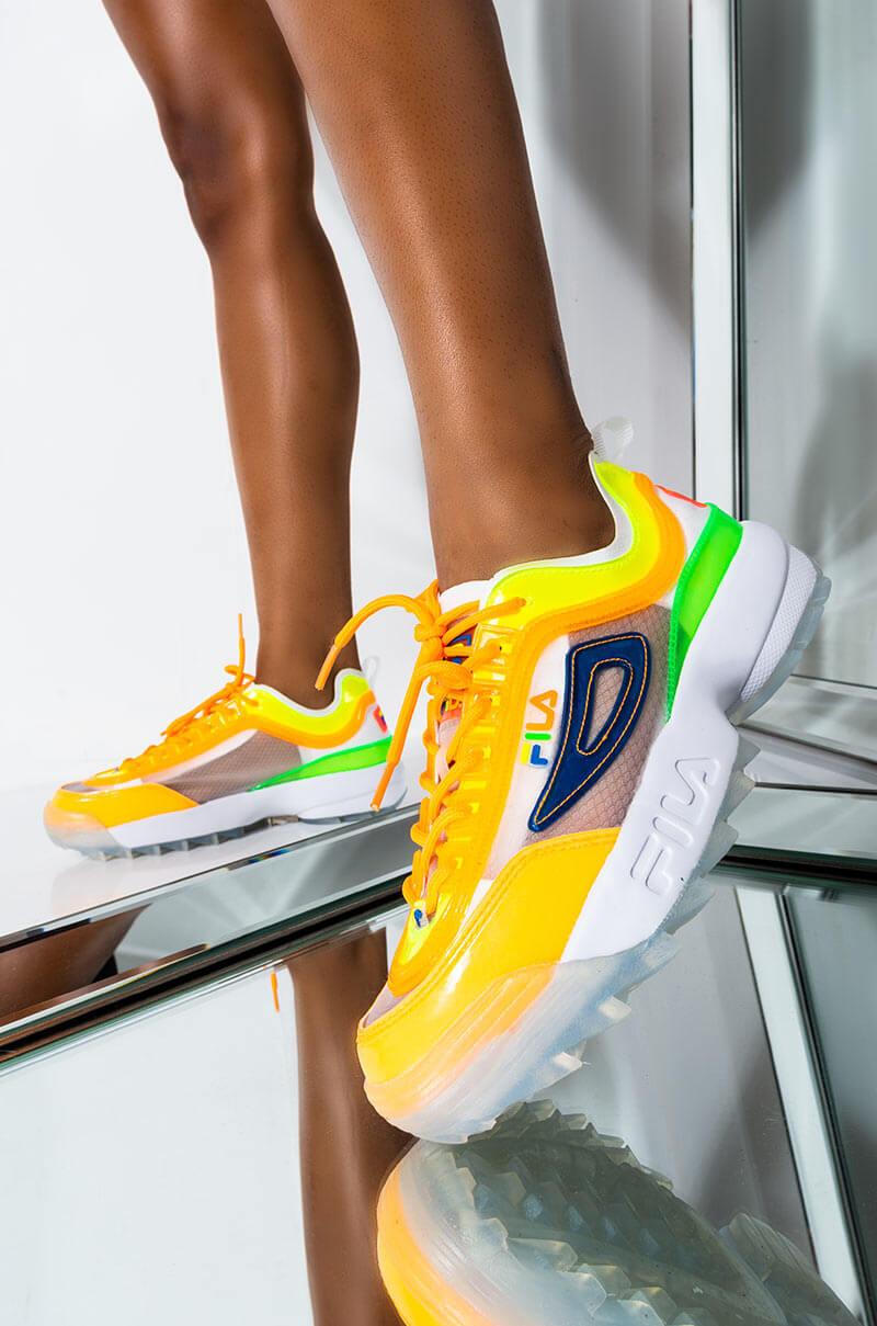 yellow fila shoes womens