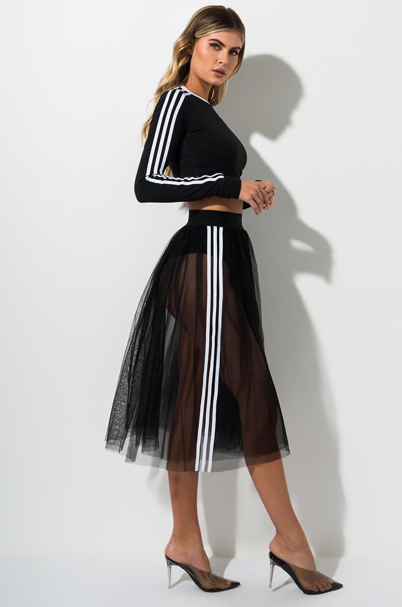 womens adidas tulle skirt
