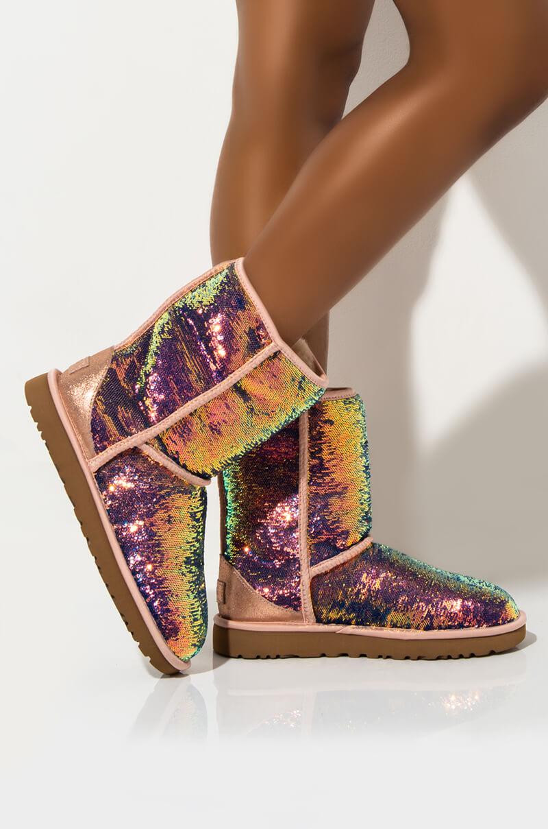 women's ugg classic short cosmos sequin