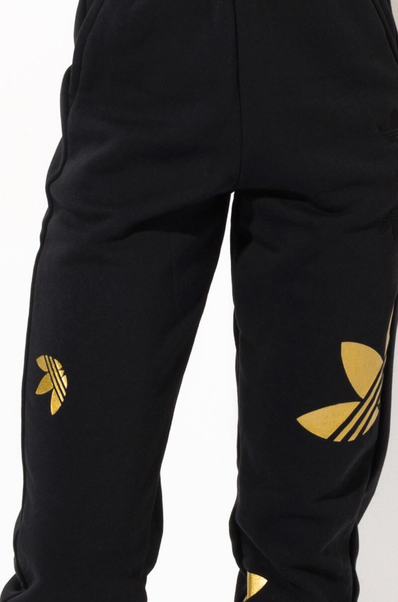 black and gold adidas pants womens
