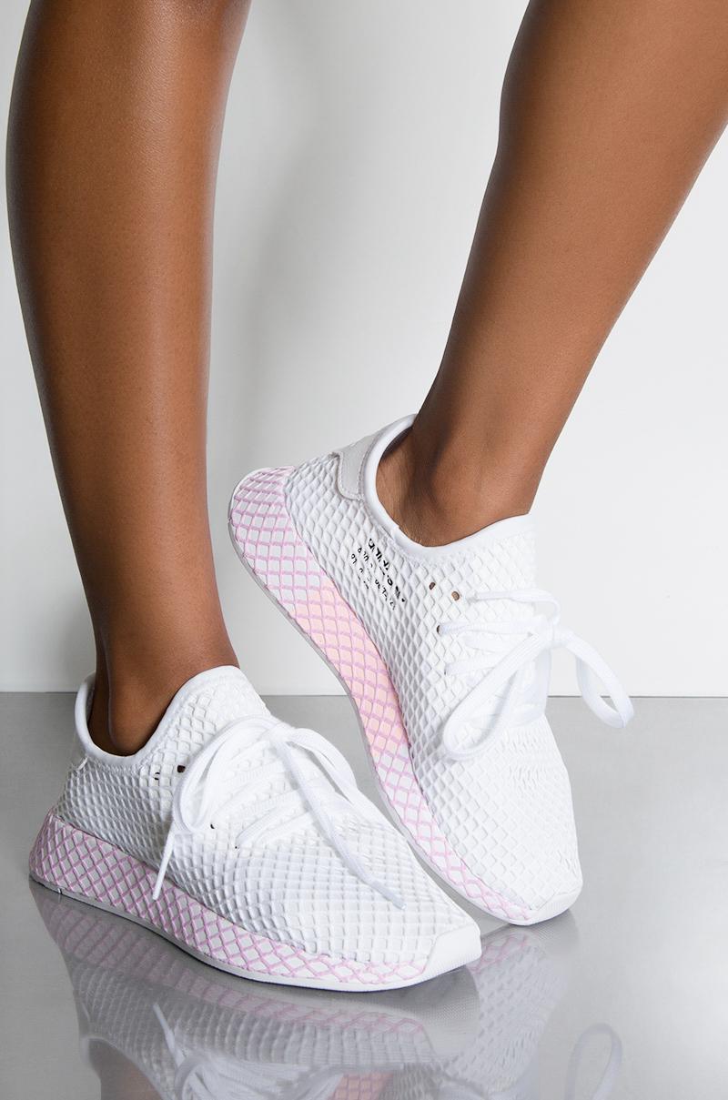 adidas Rubber Womens Deerupt W in White White Lilac (White) - Lyst