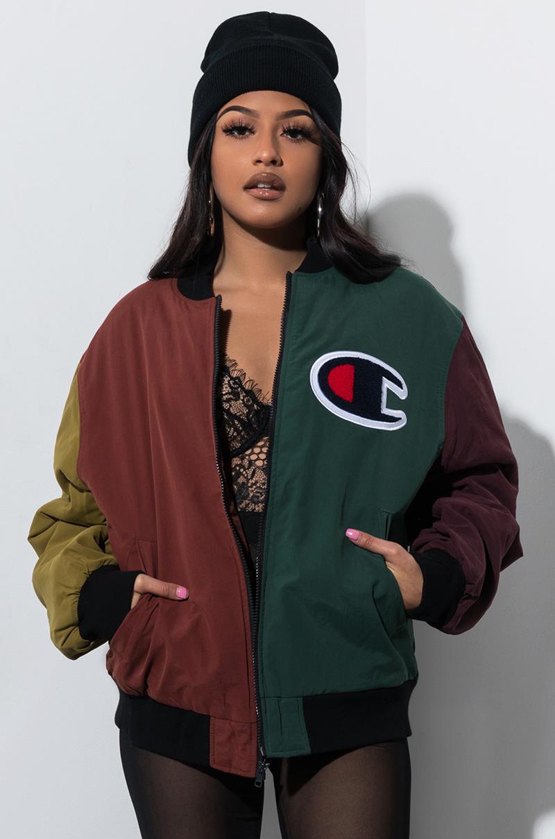 champion color block jacket