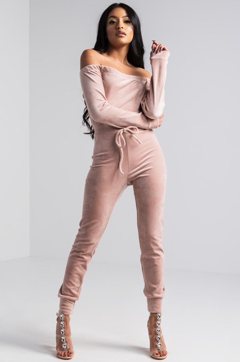 need a hug velour jumpsuit