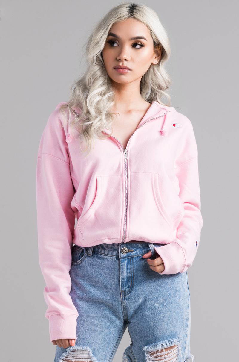 champion pink zip up