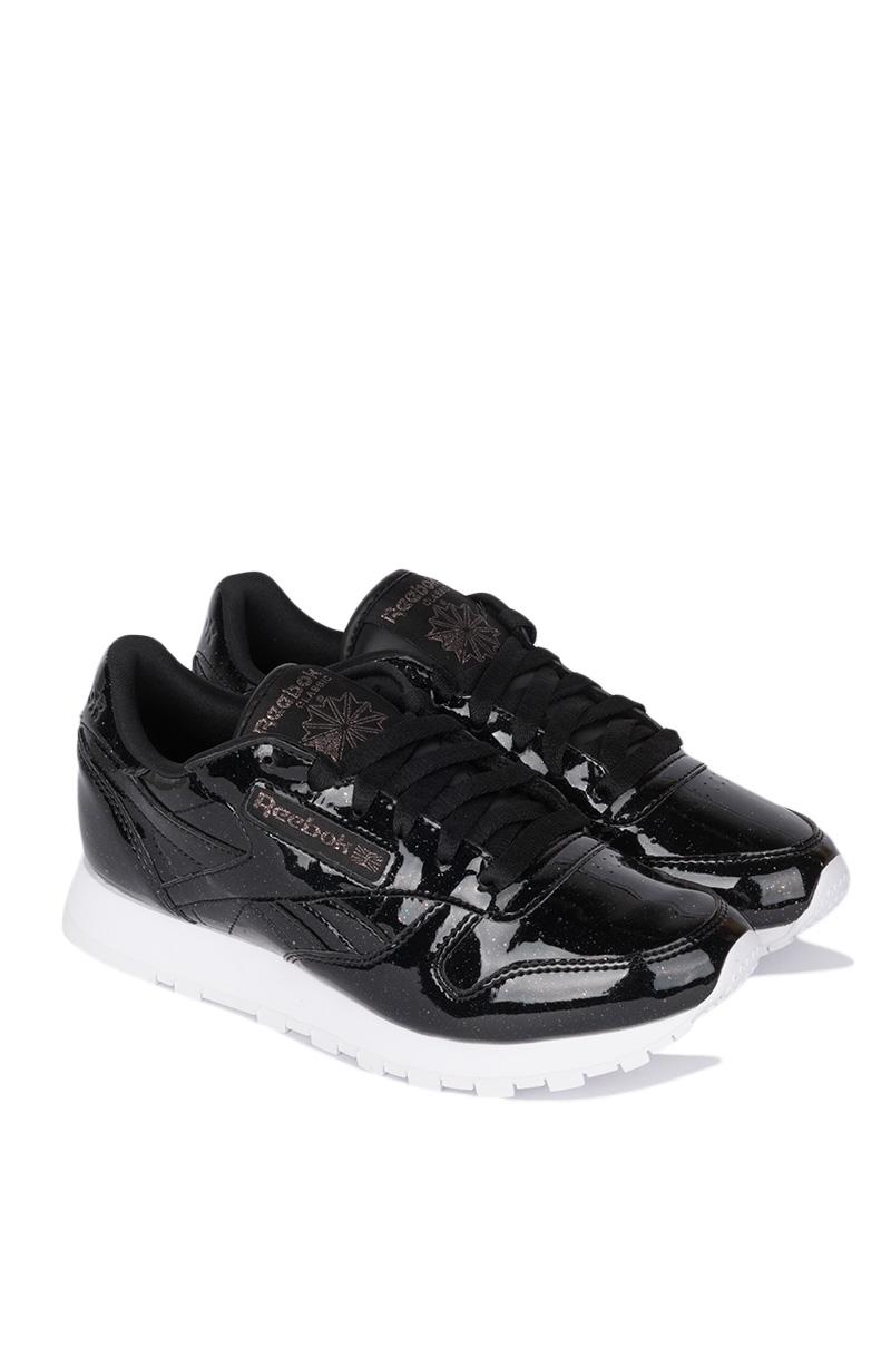 Reebok Classic Leather Patent Pearl Sneaker in Pearl Black White (Black) -  Lyst