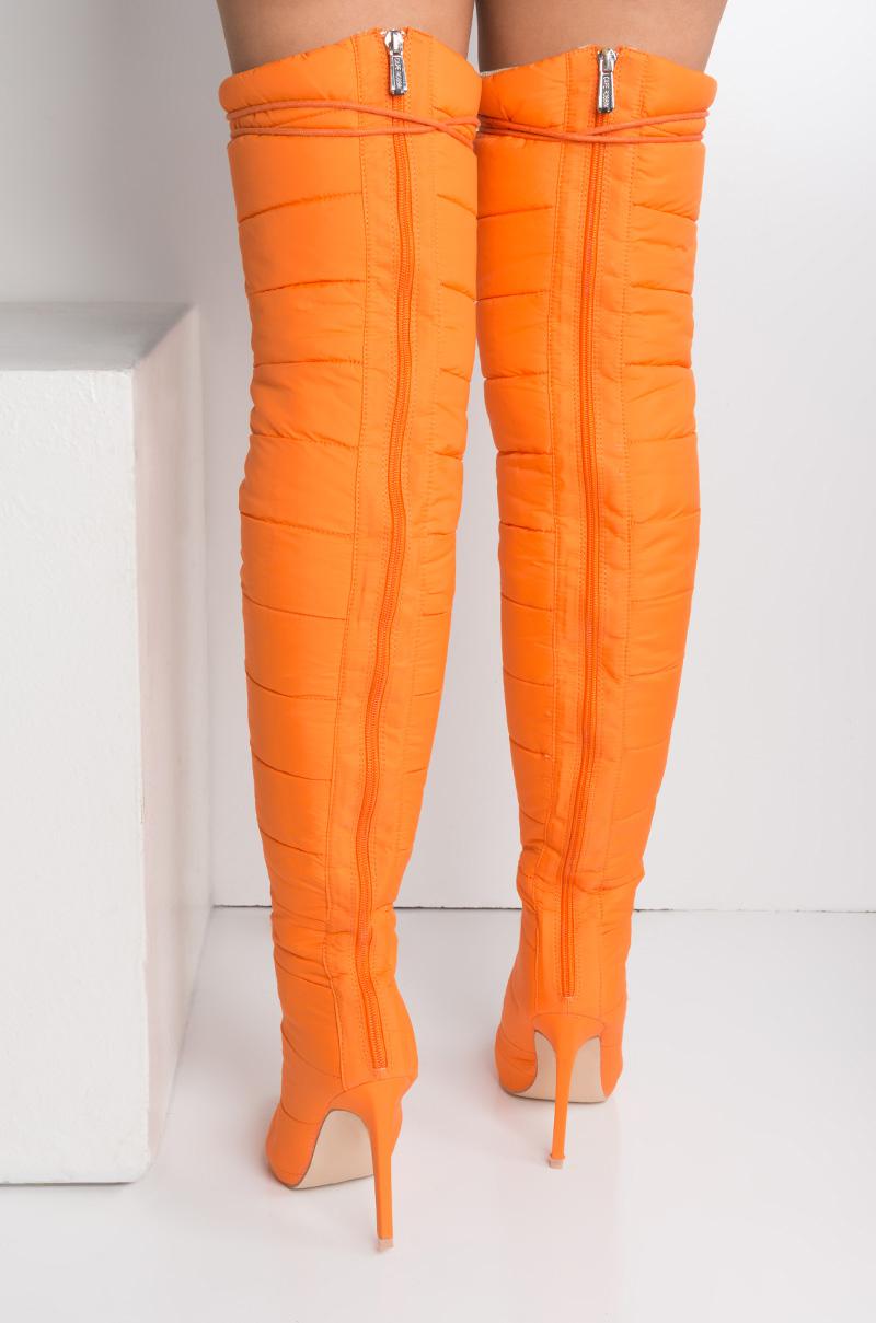 orange thigh high