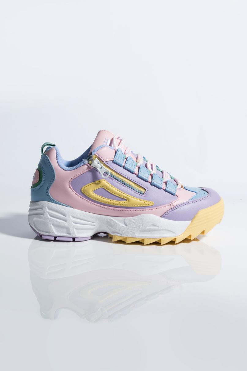 Fila Womens Disruptor 3 Zip In Retro Multi Colors in Pink Lilac Yellow Blue  (Blue) - Lyst