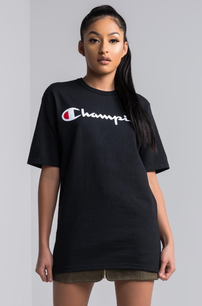 champion t shirt women's white