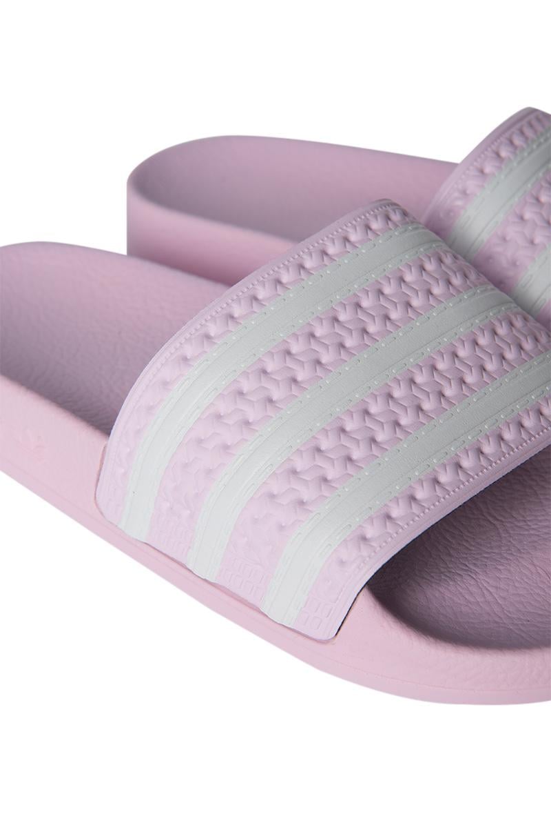 adidas Adilette Slide Pink Glitter | Lyst