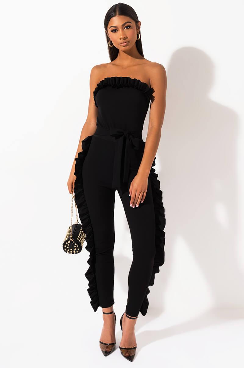 Side Ruffle Jumpsuit 