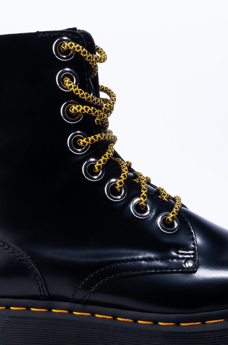 AKIRA Leather Dr Martens Jadon Max High Platform Boot in Black | Lyst