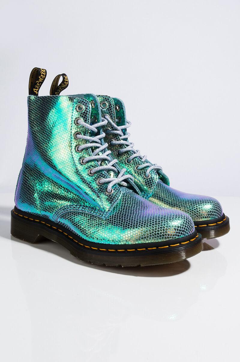 dr martens pascal iridescent blue