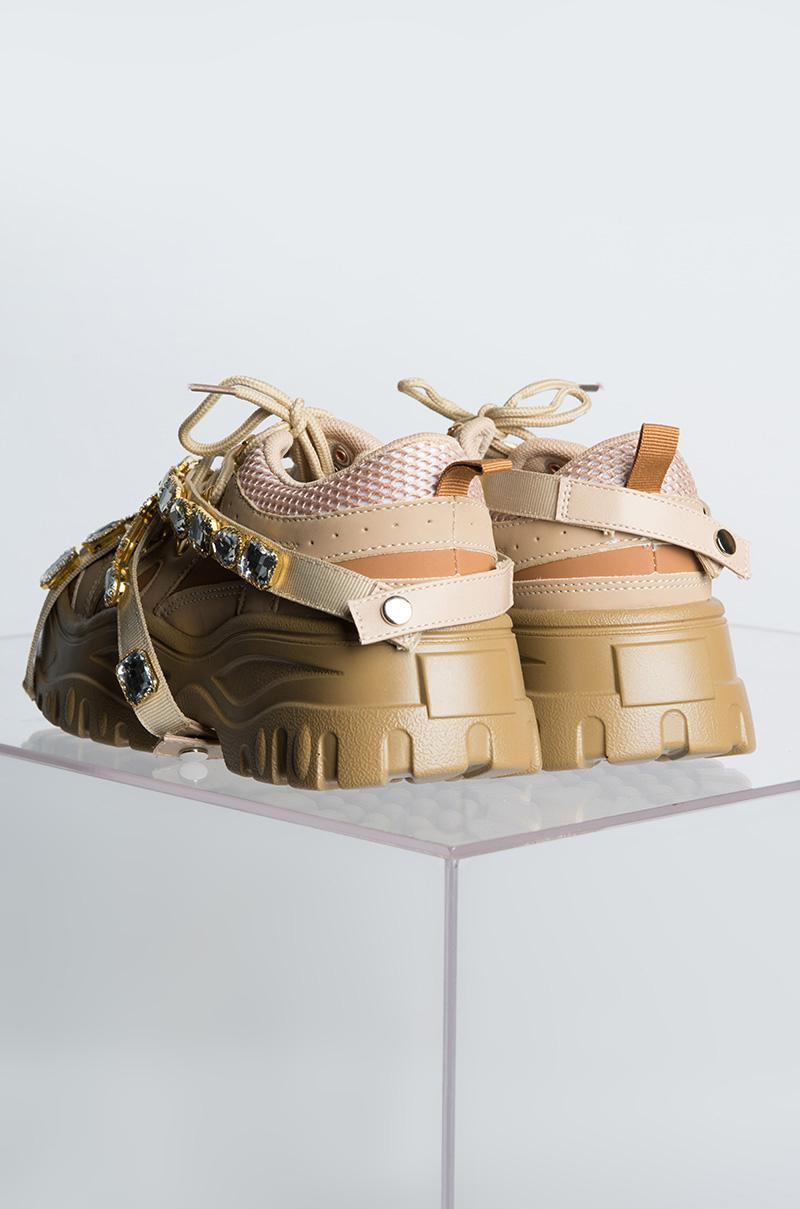 Cape Robbin Glorious Jewel Trim Flatform Sneakers 2024 www.gemologytidbits
