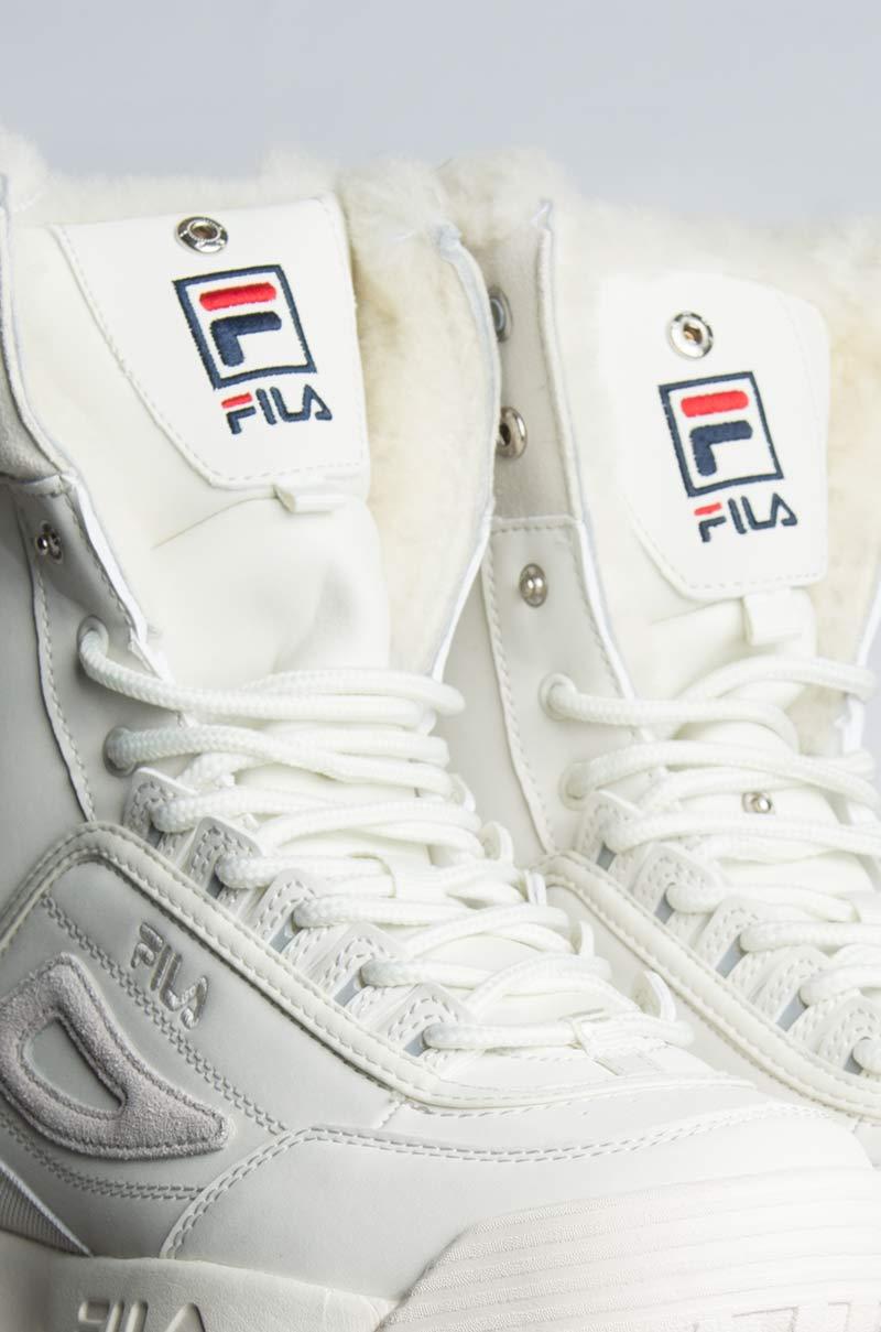 fila disruptor shearling athletic shoe