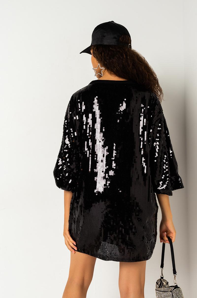 bebe black sequin dress