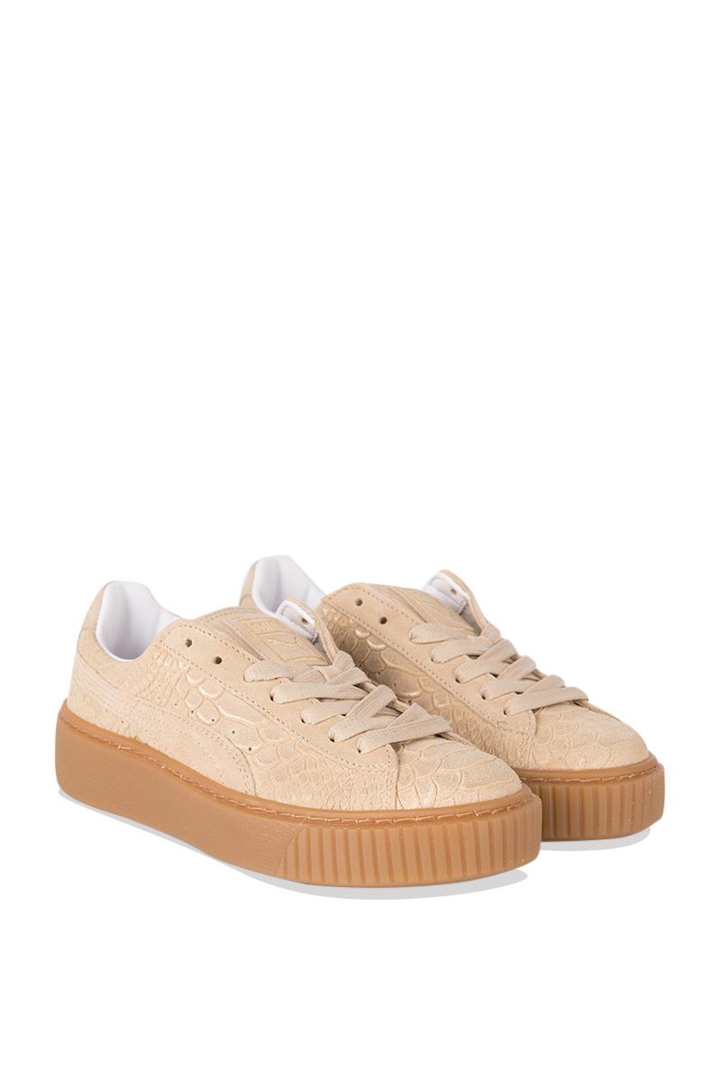 nude puma sneakers