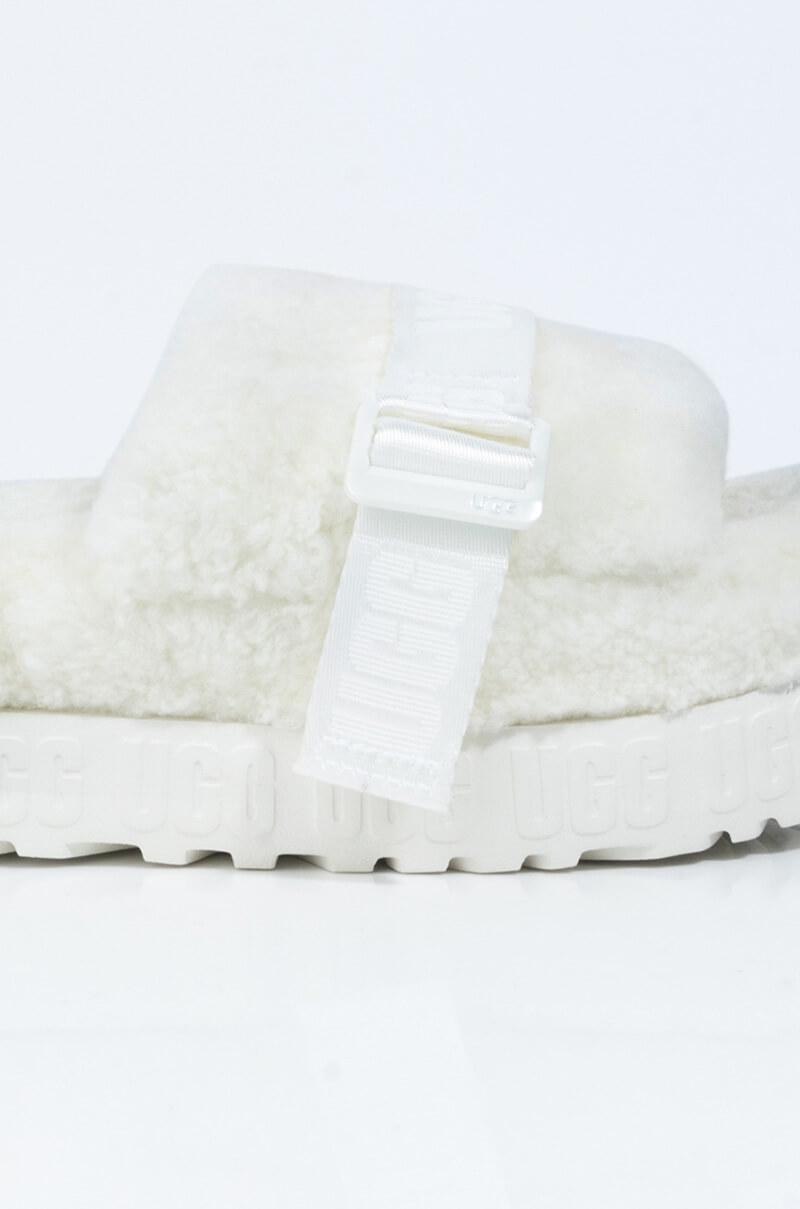 white furry uggs
