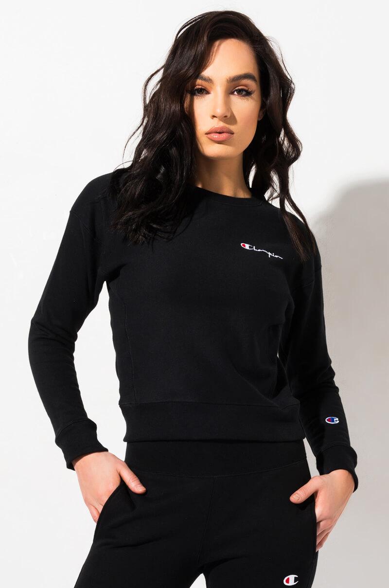 Black champion crewneck womens Clearance