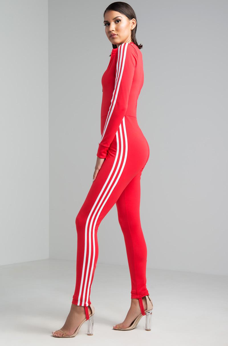adidas Synthetic Stage Suit in Red | Lyst