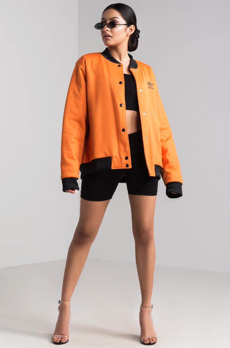 orange adidas bomber jacket