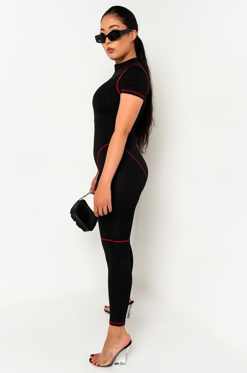 AKIRA Synthetic Ur Type Bodycon Jumpsuit in Black - Lyst
