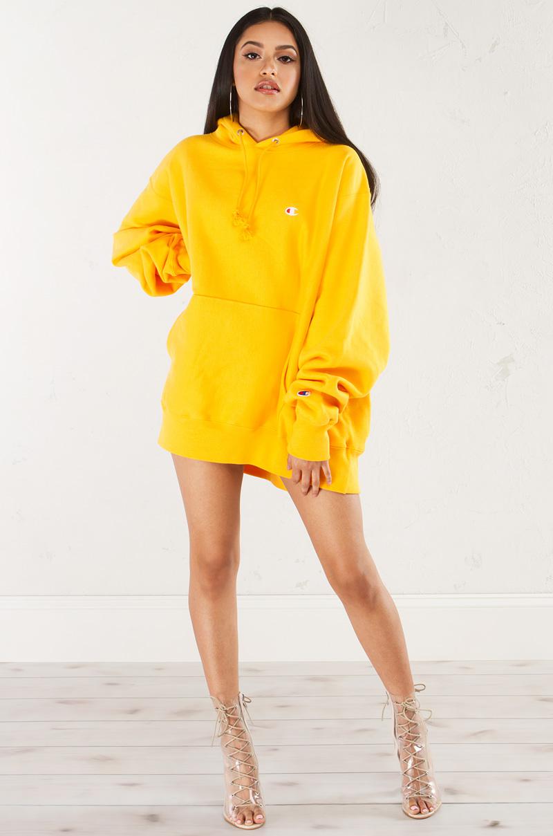 champion team gold hoodie