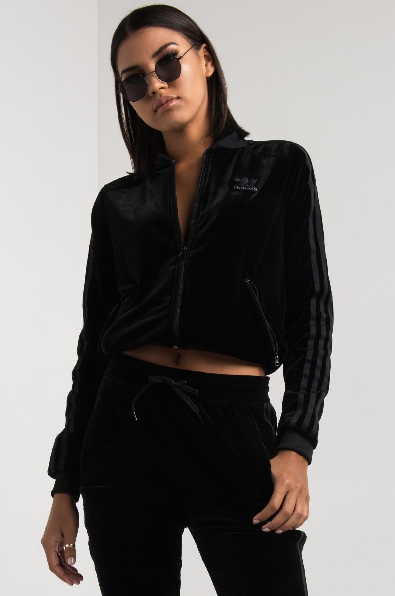 adidas velour jacket womens