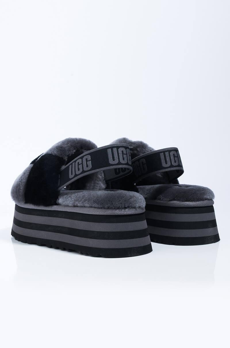 ugg disco checker slide black