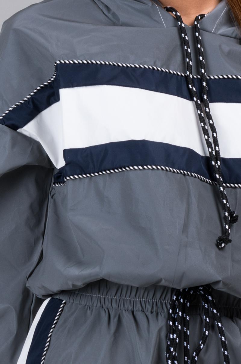 reflective cropped hoodie