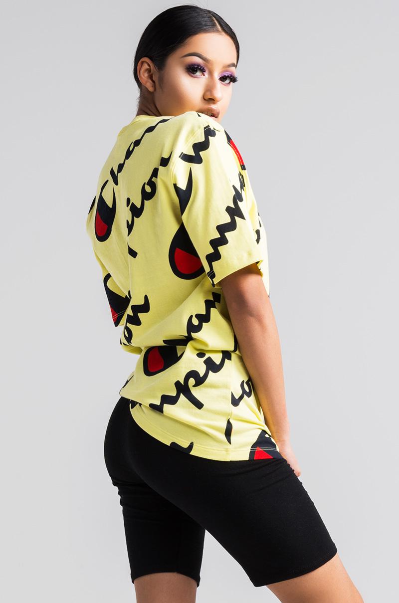 champion shirt womens yellow